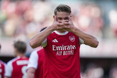 Arsenal 'den Viktor Gyokeres, 9 Ağustos 2025' te Emirates Stadyumu 'nda oynanan sezon öncesi dostluk maçı Arsenal - Athletic Bilbao maçında golünü kutluyor.