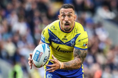 Warrington Wolves 'tan Paul Vaughan, 21. Betfred Süper Ligi karşılaşmasında Wigan Warriors' a karşı Halliwell Jones Stadyumu, Warrington, İngiltere, 8 Ağustos 2025