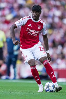 Arsenal 'den Noni Madueke, 9 Ağustos 2025' te İngiltere 'nin Emirates Stadyumu' nda Arsenal ve Athletic Bilbao arasında oynanan sezon öncesi dostluk maçı sırasında