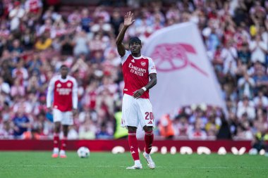 Arsenal 'den Noni Madueke, 9 Ağustos 2025' te İngiltere 'nin Emirates Stadyumu' nda Arsenal ve Athletic Bilbao arasında oynanan sezon öncesi dostluk maçı sırasında