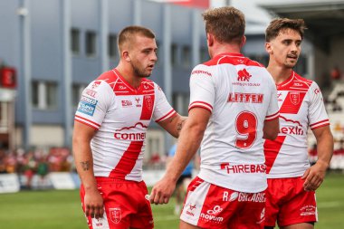 Hull KR 'dan Mikey Lewis, 9 Ağustos 2025' te İngiltere 'nin Hull kenti Kingston' da oynanan Sewell Group Craven Park 'ta oynanan 21.