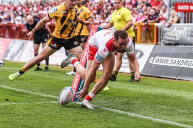 Hull KR 'dan Joe Burgess, 9 Ağustos 2025' te İngiltere 'nin Hull kenti Kingston' da oynanan Sewell Group Craven Park 'ta oynanan 21.