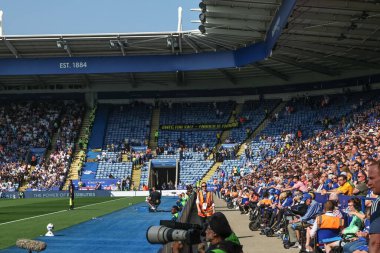 Boş olan Sheffield Çarşamba günü, 10 Ağustos 2025 'te Birleşik Krallık' taki King Power Stadyumu 'nda Leicester City' nin Sheffield 'a karşı oynadığı Gökyüzü İddia Şampiyonası maçında protesto gösterisi var.