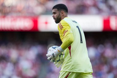 Arsenal 'den David Raya, 9 Ağustos 2025' te Birleşik Krallık, Londra 'daki Emirates Stadyumu' nda oynanan Arsenal - Athletic Bilbao maçında