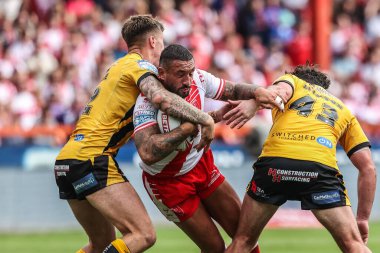 Hull KR 'dan Elliot Minchella, 9 Ağustos 2025' te İngiltere 'nin Hull kentinde oynanan Sewell Group Craven Park' ta oynanan 21.