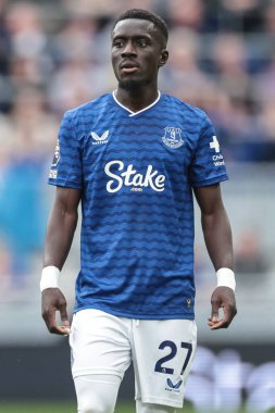 Everton 'dan İdrissa Gueye, Everton ile A.S. Roma' nın 9 Ağustos 2025 'te Liverpool, Liverpool' daki Hill Dickinson Stadyumu 'nda oynanan sezon öncesi dostluk maçı sırasında