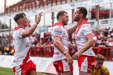 Hull KR 'dan Joe Burgess, 9 Ağustos 2025' te İngiltere 'nin Hull kenti Kingston' da oynanan Sewell Group Craven Park 'ta oynanan 21.