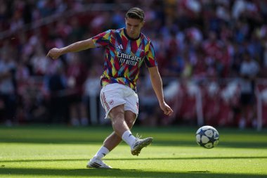 Arsenal Viktor Gyokeres sezon öncesi dostluk maçı sırasında Arsenal, Emirates Stadyumu 'nda Athletic Bilbao' ya karşı, 9 Ağustos 2025