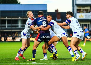 St. Helens takımından Alex Walmsley, Wakefield Trinity ile St Helens maçının Betfred Süper Ligi 21 'inci raundunda DIY Kitchens Stadyumu, Wakefield, İngiltere' de 8 Ağustos 2025 'te oynanan karşılaşmasında elendi.