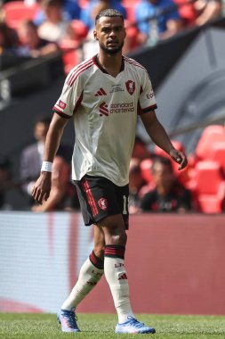 Liverpool 'dan Cody Gakpo, 10 Ağustos 2025' te Wembley Stadyumu 'nda oynanan FA Community Shield maçı sırasında Crystal Palace' a karşı Liverpool maçı sırasında