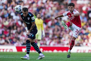 Arsenal 'den Martin Zubimendi, 9 Ağustos 2025' te Emirates Stadyumu 'nda Arsenal' in Athletic Bilbao 'ya karşı oynadığı sezon öncesi dostluk maçında forvet oynuyor.