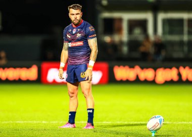 St. Helens takımından Kyle Feldt 21. Betfred Süper Ligi karşılaşmasında Wakefield Trinity ile St Helens arasındaki DIY Kitchens Stadyumu, Wakefield, İngiltere, 8 Ağustos 2025