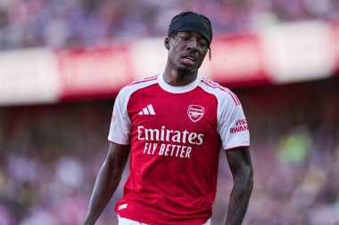 Arsenal 'den Noni Madueke, 9 Ağustos 2025' te İngiltere 'nin Emirates Stadyumu' nda Arsenal ve Athletic Bilbao arasında oynanan sezon öncesi dostluk maçı sırasında