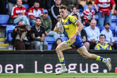 Warrington Wolves takımından Josh Thewlis, 8 Ağustos 2025 'te Warrington, İngiltere' de oynanan 21. Warrington Wolves vs Wigan Warriors maçında tek başına gol attı.