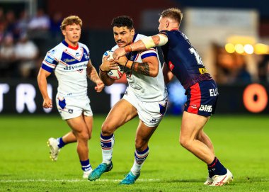 Wakefield Trinity takımından Mathieu Cozza, Wakefield Stadyumu, Wakefield, Birleşik Krallık 'ta oynanan 21.
