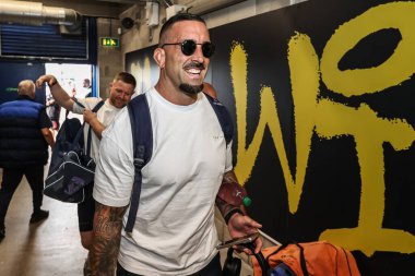 Warrington Wolves takımından Paul Vaughan, 21. Betfred Süper Ligi karşılaşmasında Wigan Warriors 'a karşı Halliwell Jones Stadyumu, Warrington, İngiltere, 8 Ağustos 2025