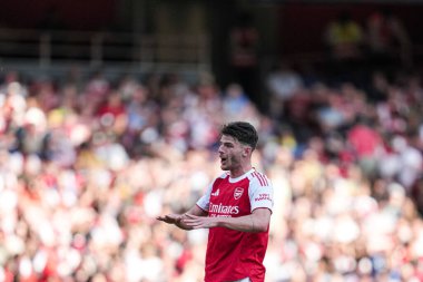 Arsenal 'den Declan Rice, 9 Ağustos 2025 tarihinde Birleşik Krallık, Londra' daki Emirates Stadyumu 'nda oynanan Arsenal - Athletic Bilbao maçında