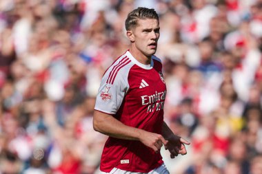 Arsenal Viktor Gyokeres sezon öncesi dostluk maçı sırasında Arsenal, Emirates Stadyumu 'nda Athletic Bilbao' ya karşı, 9 Ağustos 2025