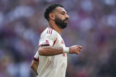 Liverpool 'dan Mohamed Salah 10 Ağustos 2025' te Wembley Stadyumu 'nda oynanan FA Community Shield maçı sırasında Crystal Palace' a karşı Liverpool maçı sırasında