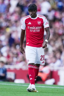 Arsenal 'den Noni Madueke, 9 Ağustos 2025' te İngiltere 'nin Emirates Stadyumu' nda Arsenal ve Athletic Bilbao arasında oynanan sezon öncesi dostluk maçı sırasında