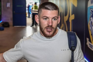 Warrington Wolves 'tan Danny Walker, 22. Betfred Süper Lig karşılaşmasında Warrington Wolves, Catalans Dragons' a karşı Halliwell Jones Stadyumu, Warrington, Birleşik Krallık, 14 Ağustos 2025