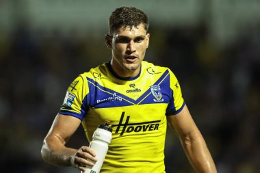 Warrington Wolves takımından Samuel Stone, 22. Betfred Süper Lig karşılaşmasında Warrington Wolves, Catalans Dragons 'a karşı Halliwell Jones Stadyumu, Warrington, Birleşik Krallık, 14 Ağustos 2025