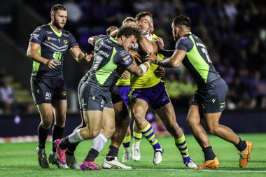 Warrington Wolves 'tan Ryan Matterson, 14 Ağustos 2025' te Warrington, İngiltere 'deki Halliwell Jones Stadyumu' nda oynanan 22.