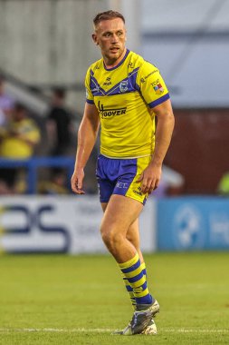 Warrington Wolves takımından Ben Currie, 22. Betfred Süper Lig karşılaşmasında Warrington Wolves, Catalans Dragons 'a karşı Halliwell Jones Stadyumu, Warrington, Birleşik Krallık, 14 Ağustos 2025