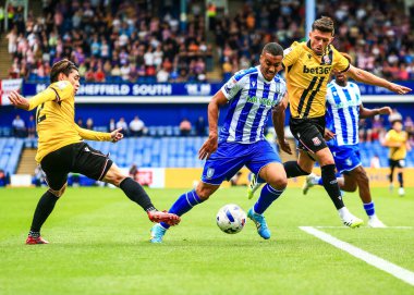 Sheffield 'li Yan Valery, Çarşamba günü Sheffield Çarşamba günü İngiltere' nin Hillsborough kentindeki Stoke City maçında eylemde.