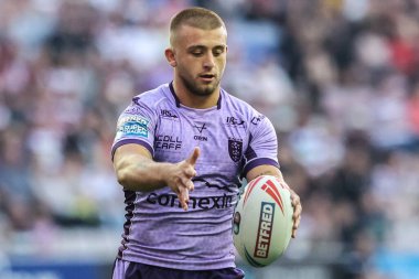 Hull KR takımından Mikey Lewis, 15 Ağustos 2025 'te İngiltere' nin Wigan şehrindeki Brick Community Stadyumu 'nda oynanan 22.