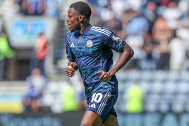 Leicester City 'den Stephy Mavididi Gökyüzü İddia Şampiyonası' nda Preston North End Leicester City 'ye karşı Deepdale, Preston, İngiltere, 16 Ağustos 2025
