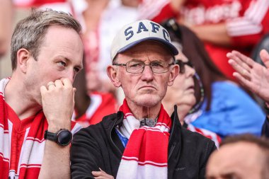 Sunderland taraftarları Premier League maçında Sunderland, West Ham United 'a karşı Stadyum Of Light, Sunderland, İngiltere, 16 Ağustos 2025