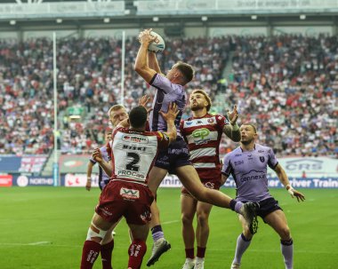 Hull KR 'dan Joe Burgess, 15 Ağustos 2025' te Wigan Warriors 'a karşı The Brick Community Stadyumu, Wigan, Birleşik Krallık' ta oynanan 22.