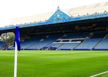 Hillsborough Stadyumu 'nun 16 Ağustos 2025' te Sheffield Çarşamba günü Stoke City 'ye karşı oynanan Sky Bet Şampiyonası maçındaki genel görüntüsü.