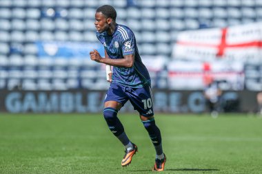 Leicester City 'den Stephy Mavididi Gökyüzü İddia Şampiyonası' nda Preston North End Leicester City 'ye karşı Deepdale, Preston, İngiltere, 16 Ağustos 2025