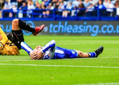 Sheffield Wednesday 'den Barry Bannan, 16 Ağustos 2025' te İngiltere 'nin başkenti Sheffield' da Çarşamba günü oynanan ve Stoke City 'ye karşı oynanan Gökyüzü İddia Şampiyonası karşılaşmasında kaçırılan şansa tepki gösterdi.