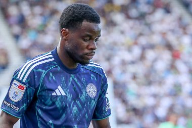 Leicester City 'den Stephy Mavididi Gökyüzü İddia Şampiyonası' nda Preston North End Leicester City 'ye karşı Deepdale, Preston, İngiltere, 16 Ağustos 2025