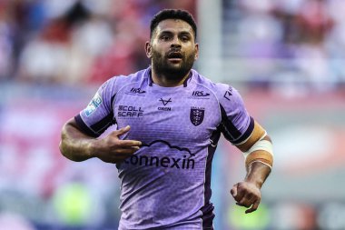 Hull KR takımından Rhyse Martin, 15 Ağustos 2025 'te İngiltere' nin Wigan kentindeki Brick Community Stadyumu 'nda oynanan 22.