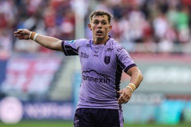 Hull KR 'dan Jack Broadbent, 15 Ağustos 2025' te İngiltere 'nin Wigan şehrindeki Brick Community Stadyumu' nda oynanan 22.