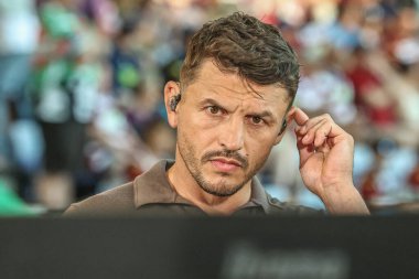 Jon Wilkin, Betfred Süper Lig 'in 22. Maçı sırasında Wigan Warriors' a karşı Hull KR, The Brick Community Stadyumu, Wigan, Birleşik Krallık 'ta 15 Ağustos 2025