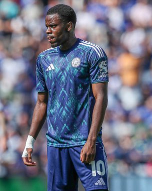 Leicester City 'den Stephy Mavididi Gökyüzü İddia Şampiyonası' nda Preston North End Leicester City 'ye karşı Deepdale, Preston, İngiltere, 16 Ağustos 2025