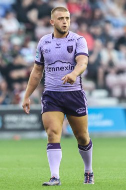 Hull KR takımından Mikey Lewis, 15 Ağustos 2025 'te İngiltere' nin Wigan şehrindeki Brick Community Stadyumu 'nda oynanan 22.