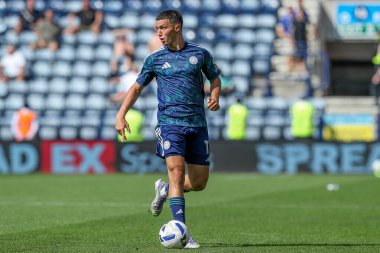 Leicester City 'den Bilal El Khannouss Gökyüzü İddia Şampiyonası' nda Preston North End Leicester City 'ye karşı Deepdale, Preston, İngiltere, 16 Ağustos 2025