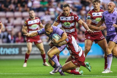 Hull KR takımından Mikey Lewis, 15 Ağustos 2025 'te İngiltere' nin Wigan kentinde oynanan The Brick Community Stadyumu 'nda 22.