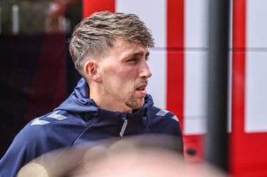 Sunderland 'dan Dan Neil, 16 Ağustos 2025' te İngiltere 'nin Sunderland-West Ham United stadyumunda oynanan Premier League maçı sırasında geldi.