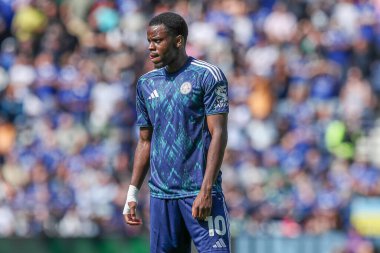 Leicester City 'den Stephy Mavididi Gökyüzü İddia Şampiyonası' nda Preston North End Leicester City 'ye karşı Deepdale, Preston, İngiltere, 16 Ağustos 2025