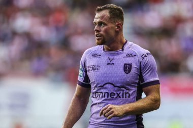 Hull KR takımından Joe Burgess, 15 Ağustos 2025 'te İngiltere' nin Wigan kentinde oynanan The Brick Community Stadyumu 'nda 22.