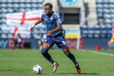 Leicester City 'den Stephy Mavididi Gökyüzü İddia Şampiyonası' nda Preston North End Leicester City 'ye karşı Deepdale, Preston, İngiltere, 16 Ağustos 2025