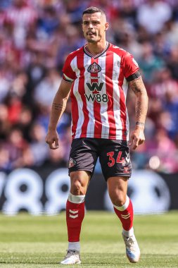 Sunderland 'dan GranitXhaka Premier League maçı sırasında Sunderland - West Ham United Stadyumu, Sunderland, İngiltere, 16 Ağustos 2025