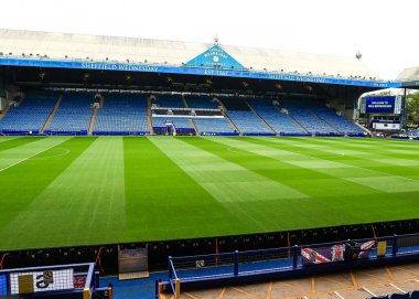 Hillsborough Stadyumu 'nun 16 Ağustos 2025' te Sheffield Çarşamba günü Stoke City 'ye karşı oynanan Sky Bet Şampiyonası maçındaki genel görüntüsü.